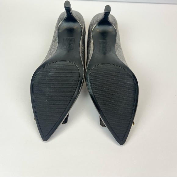 Jones New York Signature Silver Metallic Pointed Toe DIANA Heels Size 7.5M - Picture 4 of 12